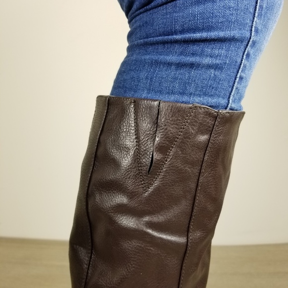 Knee High Heel Boots Vegan Leather -EE - Picture 8 of 8